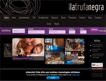 Tablet Screenshot of latrufanegra.com